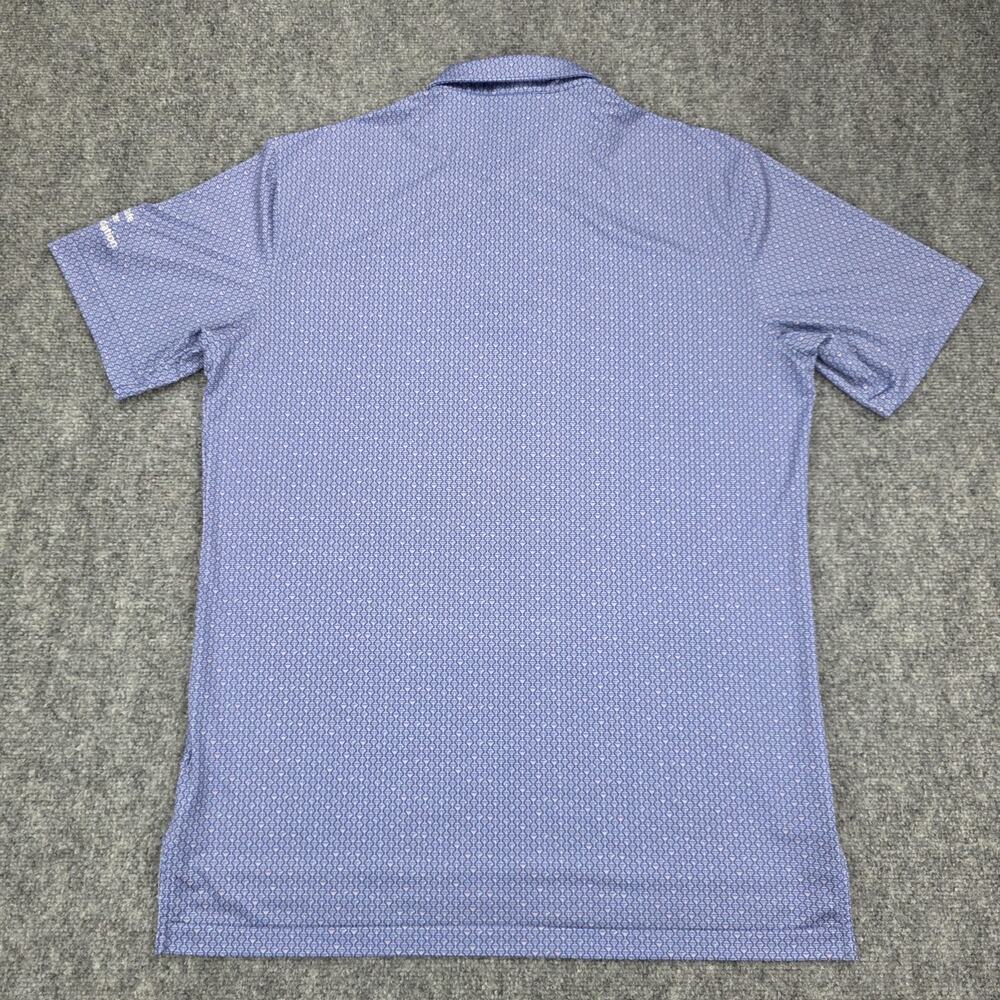 Peter Millar Shirt Mens Medium Blue Martini Glass AOP Summer Comfort Polo Golf - Picture 4 of 16